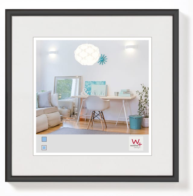 walther design New Lifestyle Kunststoff Bilderrahmen 13x13 cm KV313B