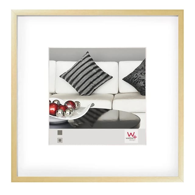 walther design Chair Aluminium Bilderrahmen Gold 40x40 cm AJ440G