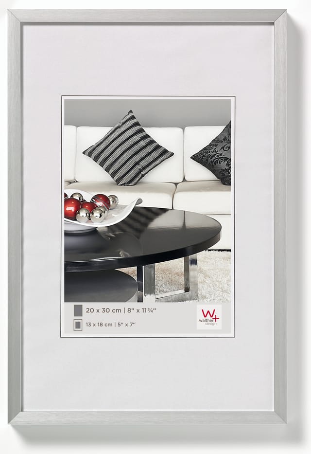 walther design Chair Aluminium Bilderrahmen Silber 50x70 cm AJ070S