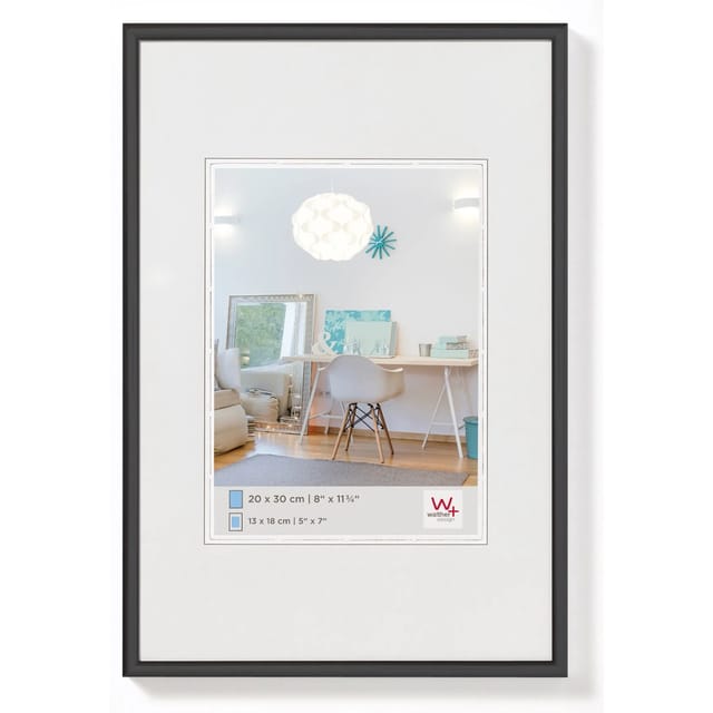 walther design New Lifestyle Kunststoff Bilderrahmen 40x50 cm KV050B