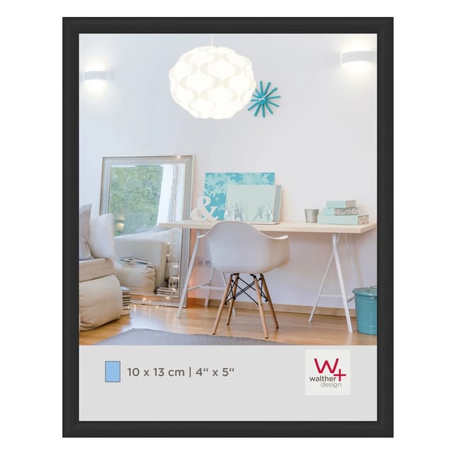 walther design New Lifestyle Kunststoff Bilderrahmen 10x13 cm KV113B