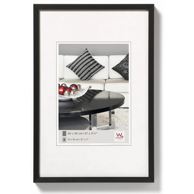walther design Chair Aluminium Bilderrahmen Schwarz 30x40 cm AJ040B