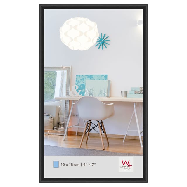 walther design New Lifestyle Kunststoff Bilderrahmen 10x18 cm KV118B