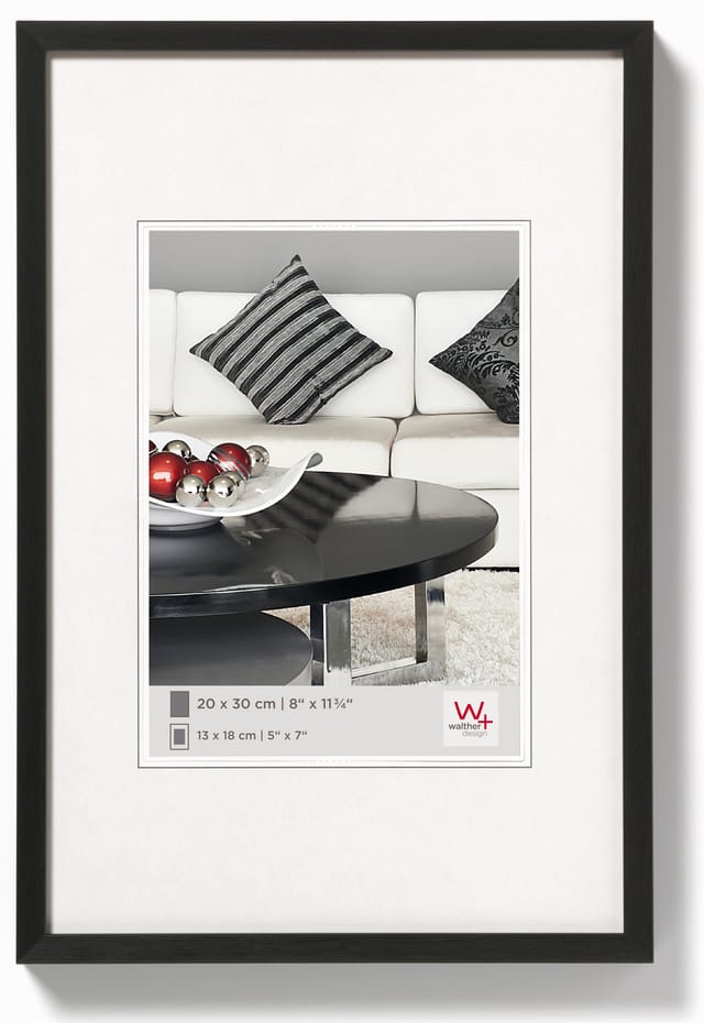 walther design Chair Aluminium Bilderrahmen Schwarz 10x15 cm AJ015B