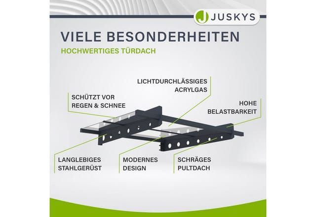 Juskys Vordach Manila 100x80 cm