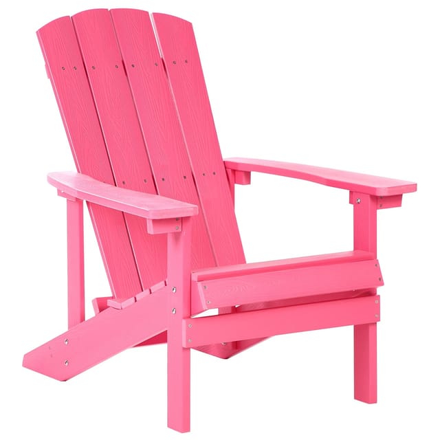 Beliani Gartenstuhl Rosa 88x75x88