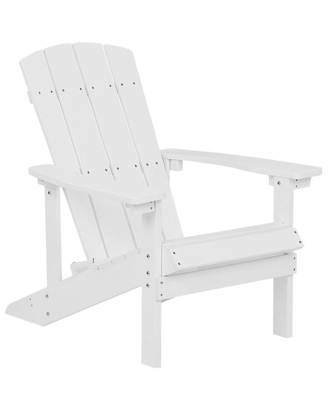 Beliani Gartenstuhl Weiss 88x75x88
