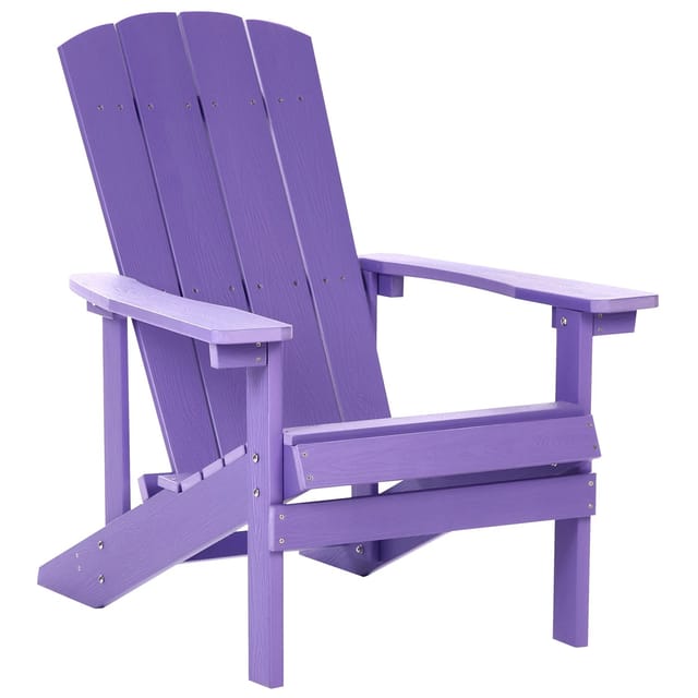 Beliani Gartenstuhl Violett 88x75x88