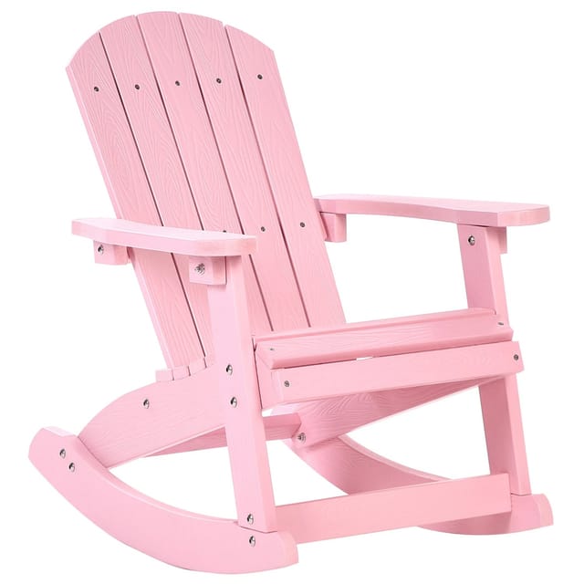Beliani Schaukelstuhl Rosa 68x52x67