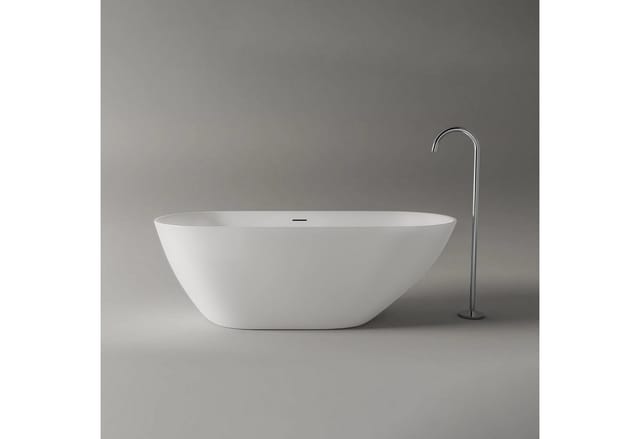 Bernstein Freistehende Badewanne ROMA 2.0 Acryl Weiß Matt 180x80x58 cm