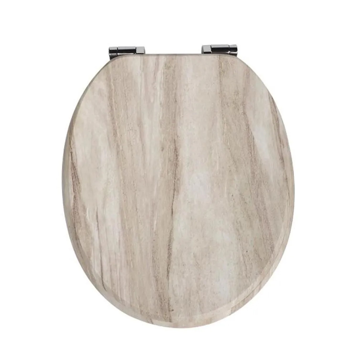 Sinobath WC-Sitz Oval mit Softclosing Hellholz Optik