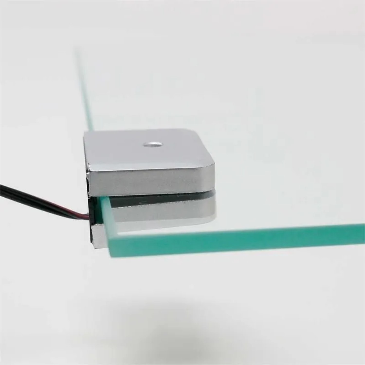 world-trading-net Clip-3D Silber Glasbodenbeleuchtung Kaltweiß 12V