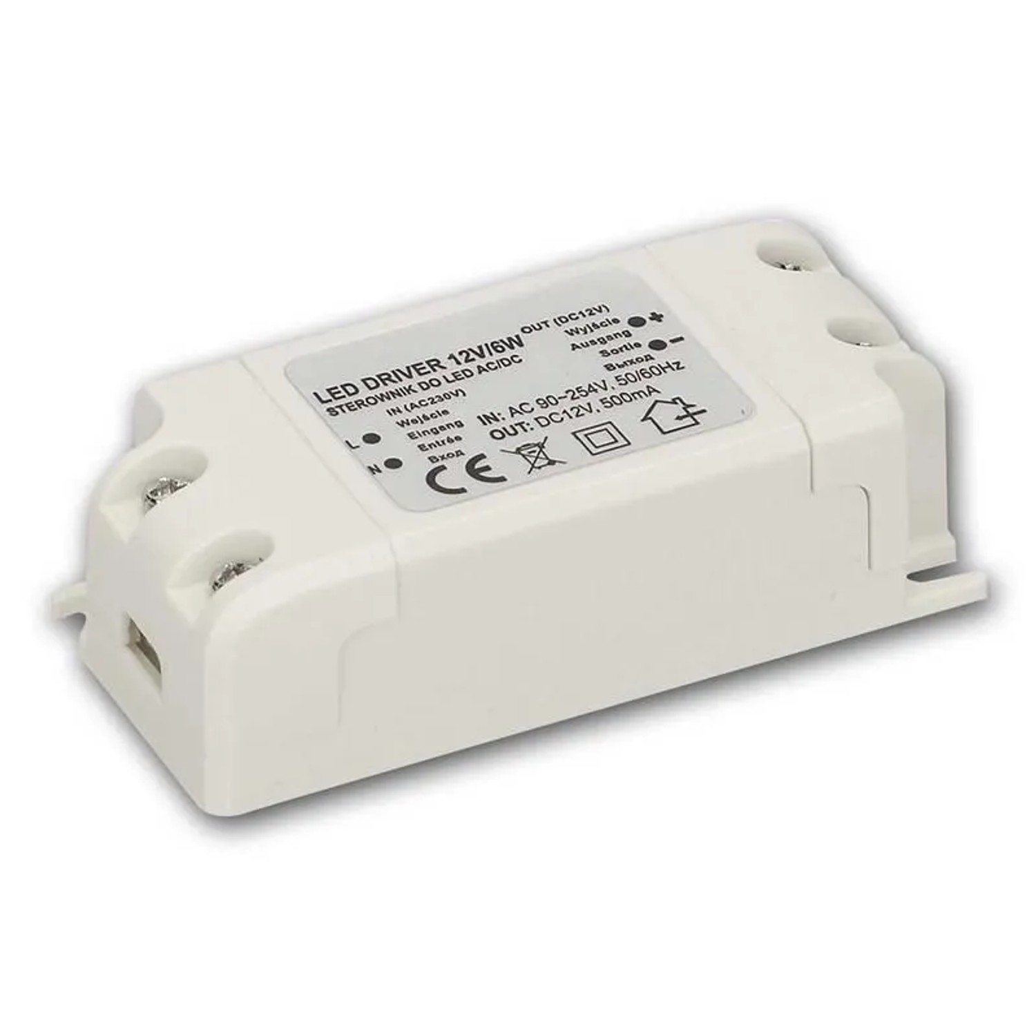 world-trading-net LED Transformator WTN-D6 0-6W 12V 73x22x33mm