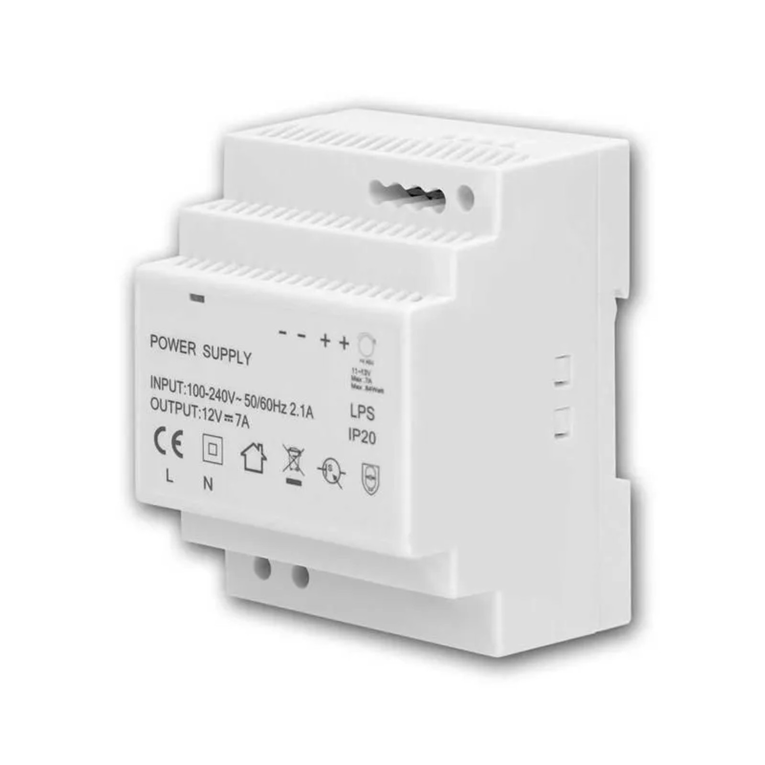 world-trading-net Transformator für DIN-Schiene 12V DC 7A 84W