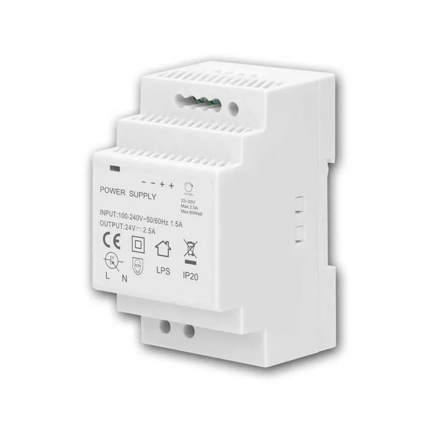 world-trading-net Transformator für DIN-Schiene 24V DC 25A 60W