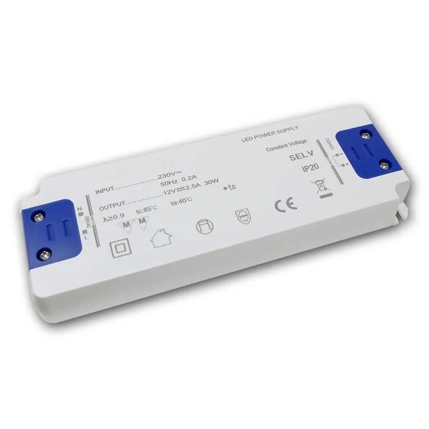world-trading-net Super SlimLine-Trafo WTN-FLAT 12V DC 30W IP20