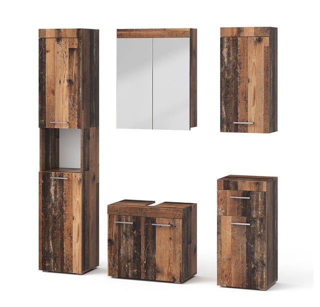 Vicco Badmöbel-Set Luna Oldstyle 5 Teile