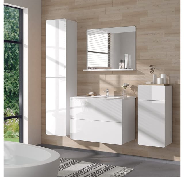 Vicco Badmöbel-Set Izan Weiß 5 Teile