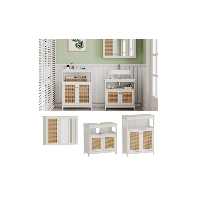 Vicco Badmöbel-Set Rosario Weiß 3 Teile