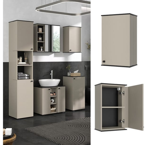 Vicco Badschrank Joli Greige 37 x 60 cm