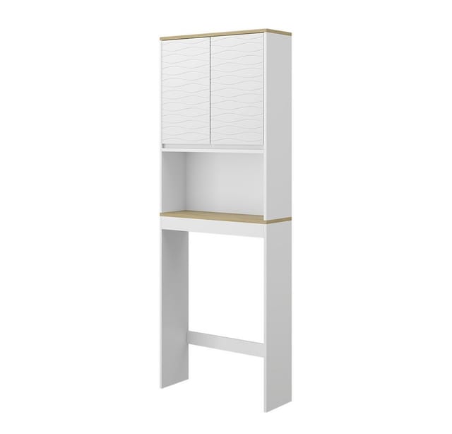 Vicco Toilettenschrank Livia Weiß 60 x 163 cm