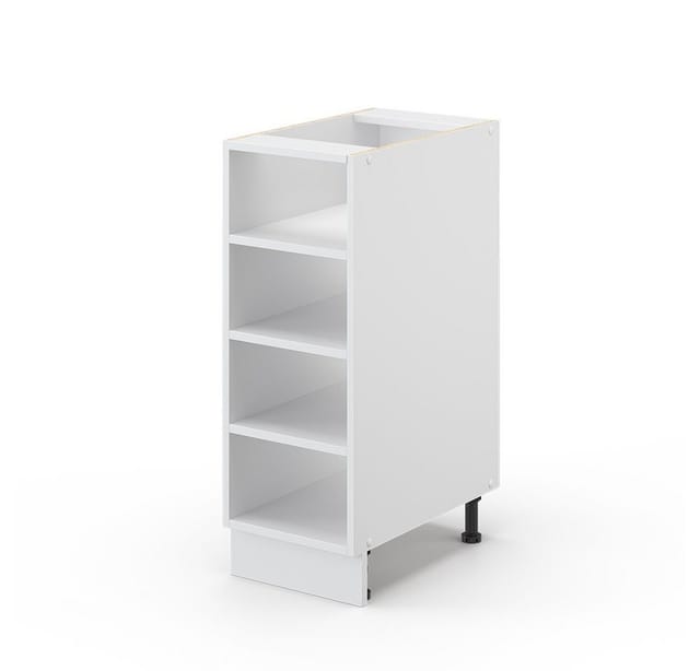 Vicco Midischrank Fame-Line Weiß/Weiß 30 x 82 cm ohne Arbeitsplatte