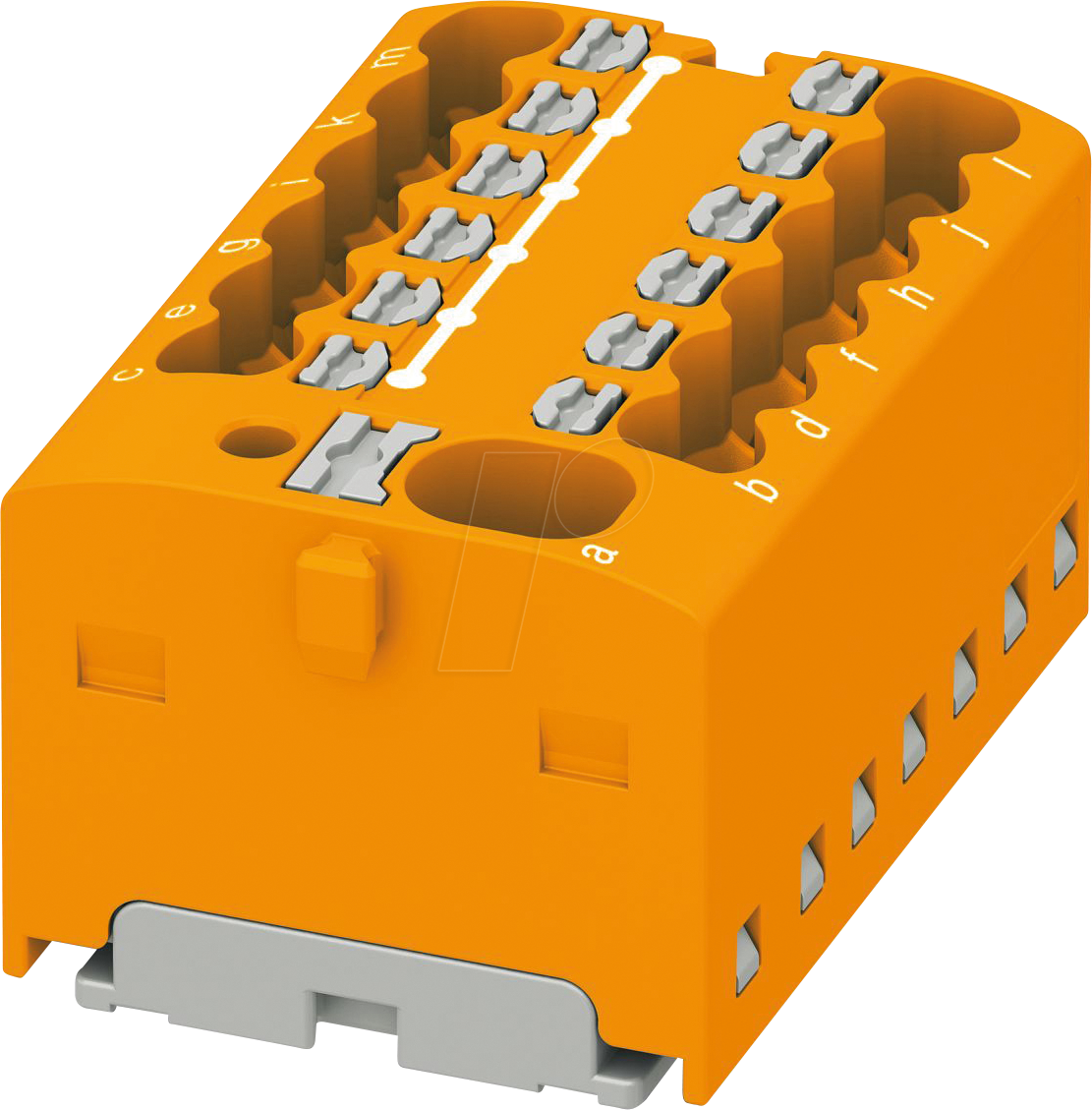 PHOE 1046969 - Verteilerblock PTFIX, 4/12x1,5, orange