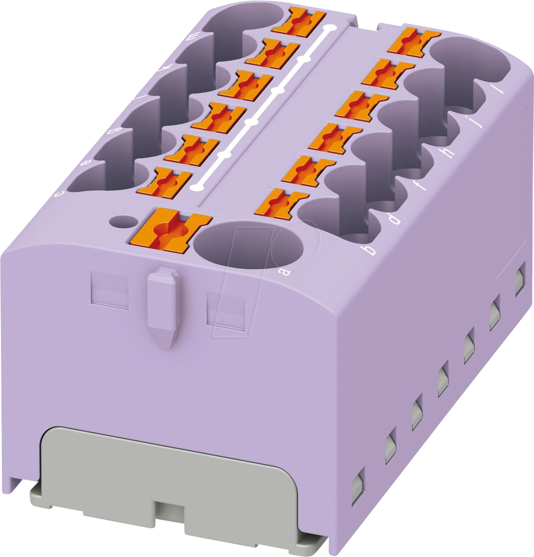 PHOE 3273894 - Verteilerblock PTFIX, 10/12x4, violett