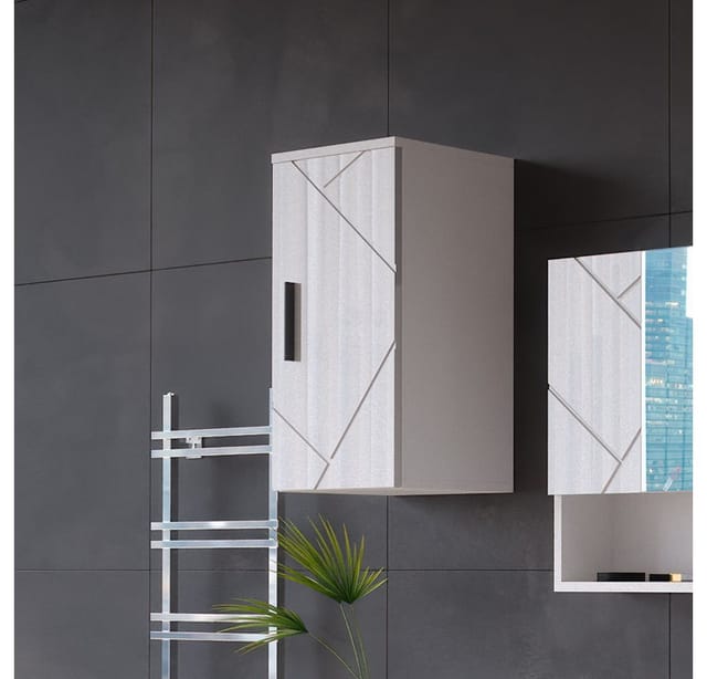 Vicco Badschrank Irma Weiß Hochglanz 30 x 59 cm