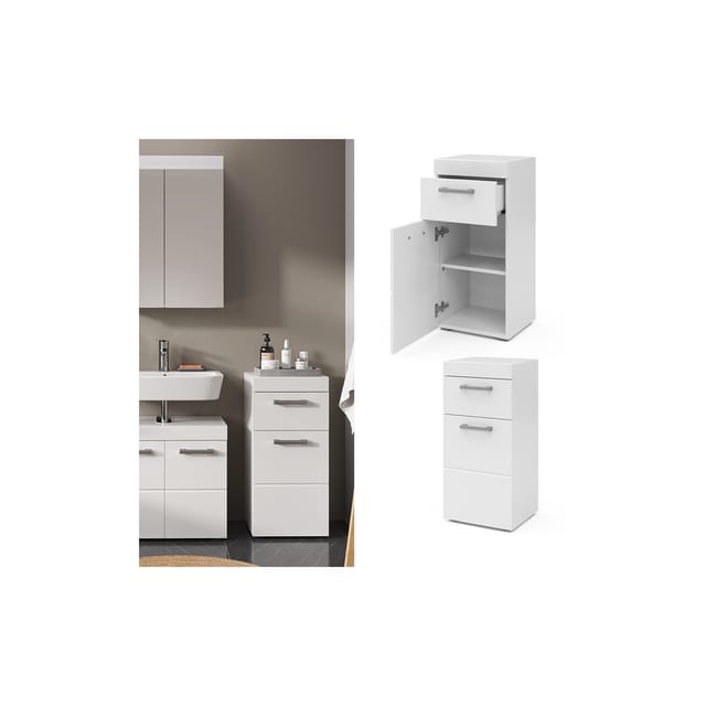 Vicco Midischrank Luna Weiß 37 x 79 cm