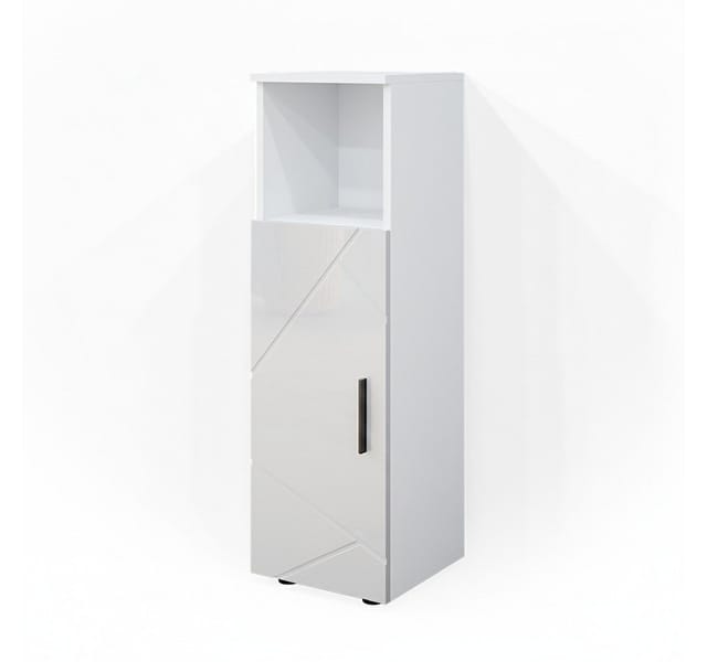 Vicco Midischrank Irma Weiß Hochglanz 30 x 95 cm