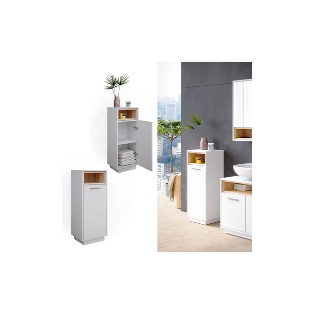 Vicco Midischrank Beatrice Weiß/Sonoma 38 x 93 cm