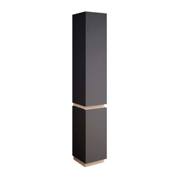 Vicco Badschrank Gloria Anthrazit/Sonoma 33 x 198 cm mit 2 Türen