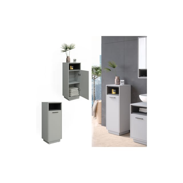 Vicco Midischrank Beatrice Grau/Grau 38 x 93 cm