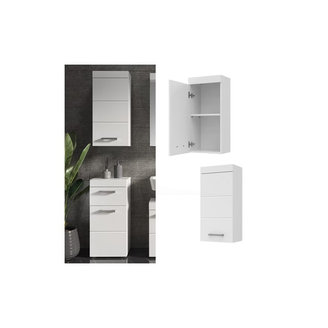 Vicco Badschrank Luna Weiß 37 x 77 cm