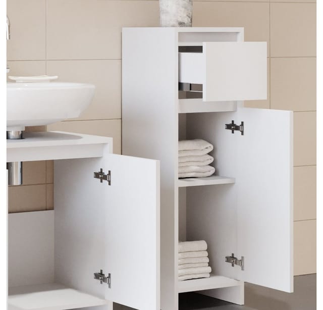 Vicco Midischrank Emma Weiß 30 x 95 cm