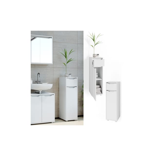 Vicco Midischrank Ruben Weiß 30 x 98 cm