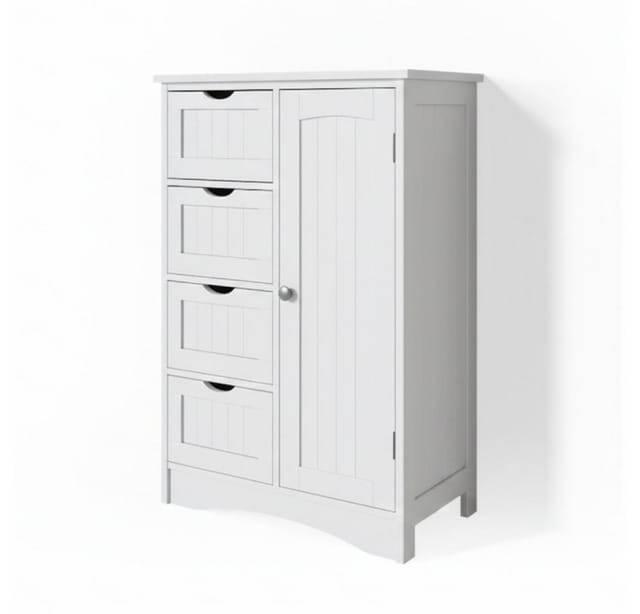 Vicco Badschrank Bianco Weiß 55 x 81 cm