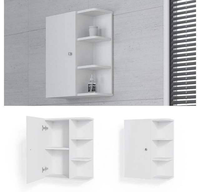 Vicco Badschrank Fynn Weiß 47 x 59 cm