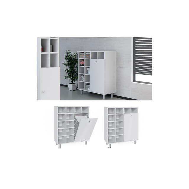 Vicco Badschrank Fynn Weiß 79 x 92 cm