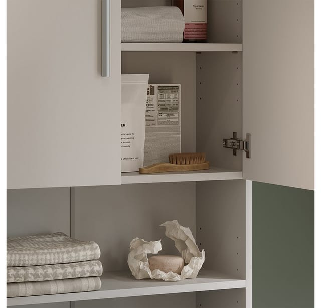 Vicco Waschmaschinenschrank Weiß 64 x 190 cm