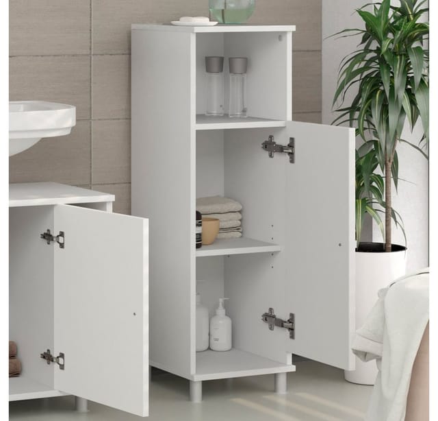Vicco Midischrank Fynn Weiß 30 x 95 cm