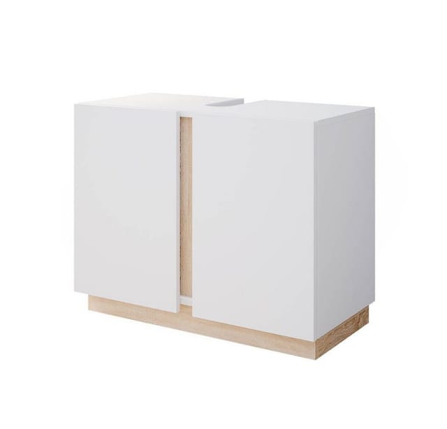 Vicco Waschbeckenunterschrank Gloria Weiß/Sonoma 71 x 56 cm mit 2 Türen