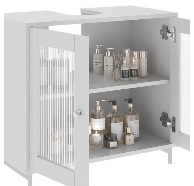 Vicco Waschbeckenunterschrank Malte Weiß 60 x 58 cm
