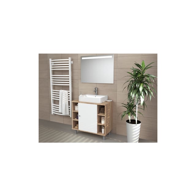 Vicco Waschbeckenunterschrank Fynn Sonoma/Weiß 60 x 54 cm
