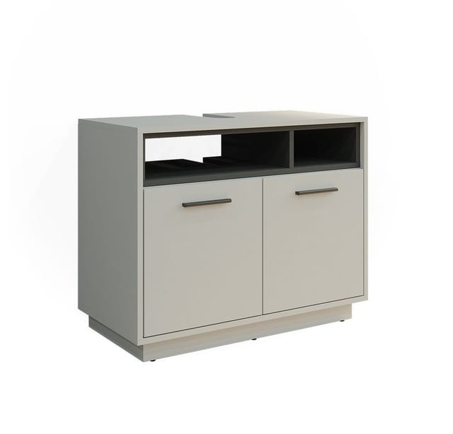 Vicco Waschbeckenunterschrank Beatrice Grau/Anthrazit 80 x 64 cm