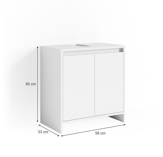 Vicco Waschbeckenunterschrank Emma Weiß 58 x 60 cm