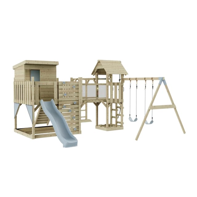 OutdoorToys Spielturm Malou mit Kinderschaukel Eisblau