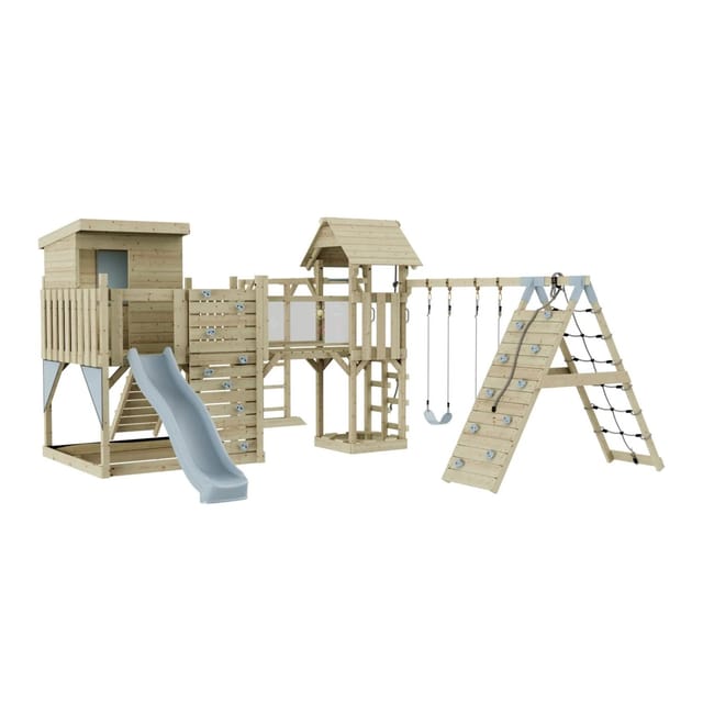 OutdoorToys Spielturm Lars mit Kinderschaukel Eisblau