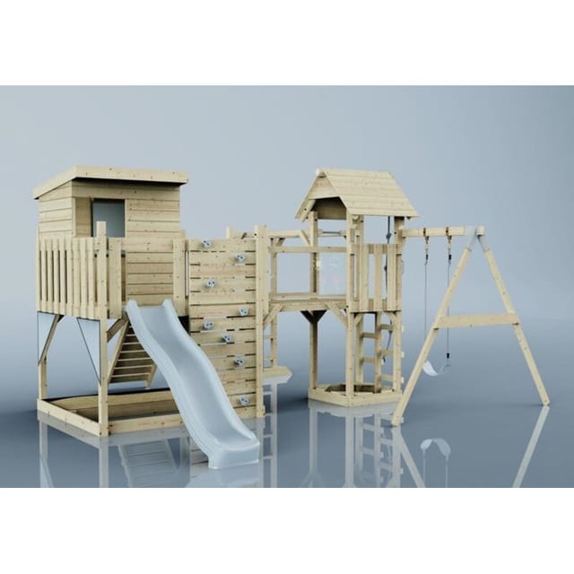 OutdoorToys Spielturm Lene mit Kinderschaukel Eisblau